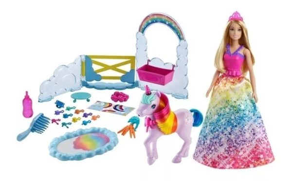 Boneca Barbie Dreamtopia Arco-Íris c/ Unicórnio Mattel - Image 3