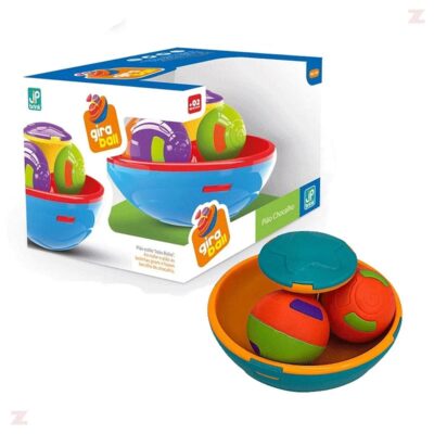 Brinquedo Infantil Pião Gira Ball Com 2 Bolinhas