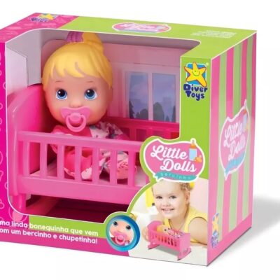Boneca Little Dolls Bercinho E Chupetinha