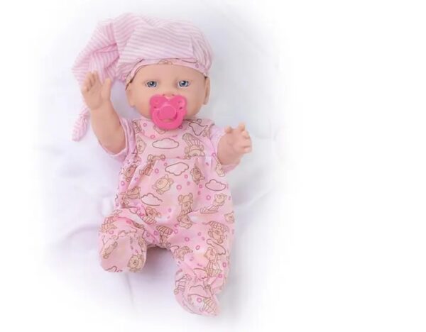 Boneca Bebê Meu Pijaminha Hora Dormir Chupeta E Mamadeira - Image 2