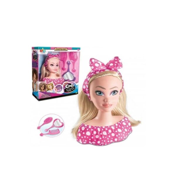 Boneca Cinty Busto Penteados Com Acessórios Milk Brinquedos - Image 4