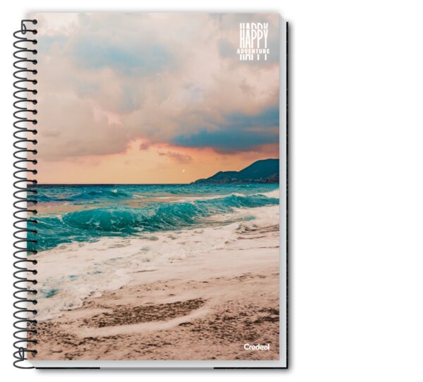 Caderno Pequeno Espiral com Capa Flexível - 48 Folhas, - Image 4