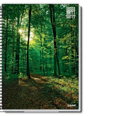 Caderno Pequeno Espiral com Capa Flexível – 48 Folhas,