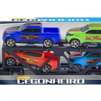 Caminhão Mini Cegonheira com 4 Carros