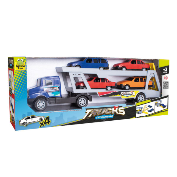 Caminhão Mini Truck Cegonheira com 4 Carros - Image 2
