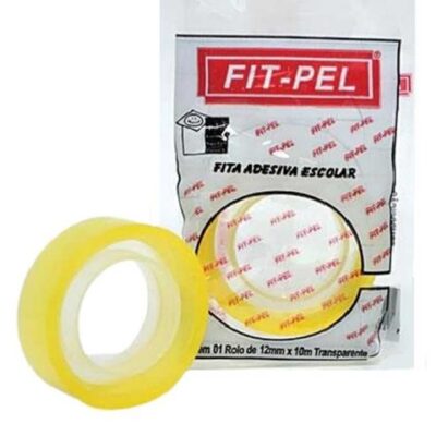 Fita Adesiva Transparente 12mmx10m 1 UN Fit Pel