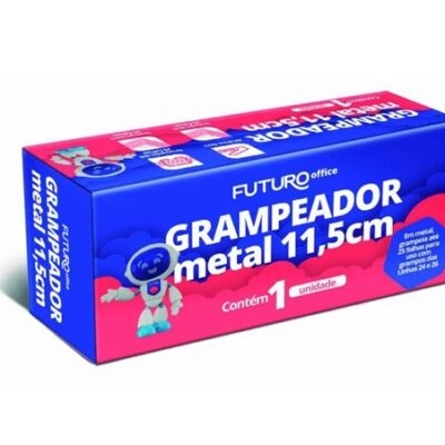 Grampeador Metal 11,5cm para 25 Folhas – Futuro