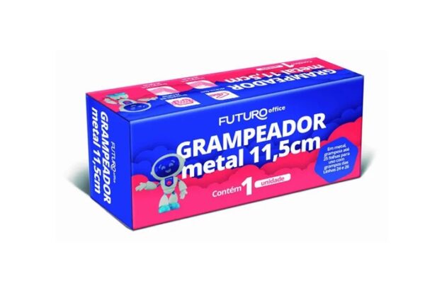 Grampeador Metal 11,5cm para 25 Folhas - Futuro