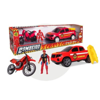 Pick-up Bombeiro Resgate Carrinho Infantil – Samba Toys