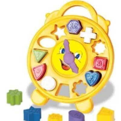 Brinquedo Didático C/ Blocos Interativos Relógio Educativo Cores Variadas