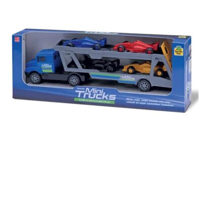 Caminhão Mini Truck Cegonheira com 4 Carros