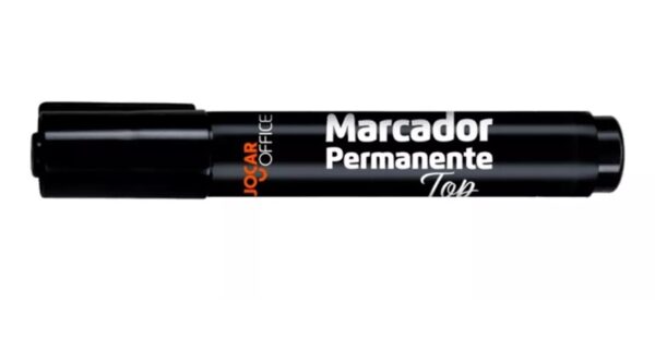 Marcador Permanente Ponta Chanfrada Top Preto - Jocar Office - Image 2