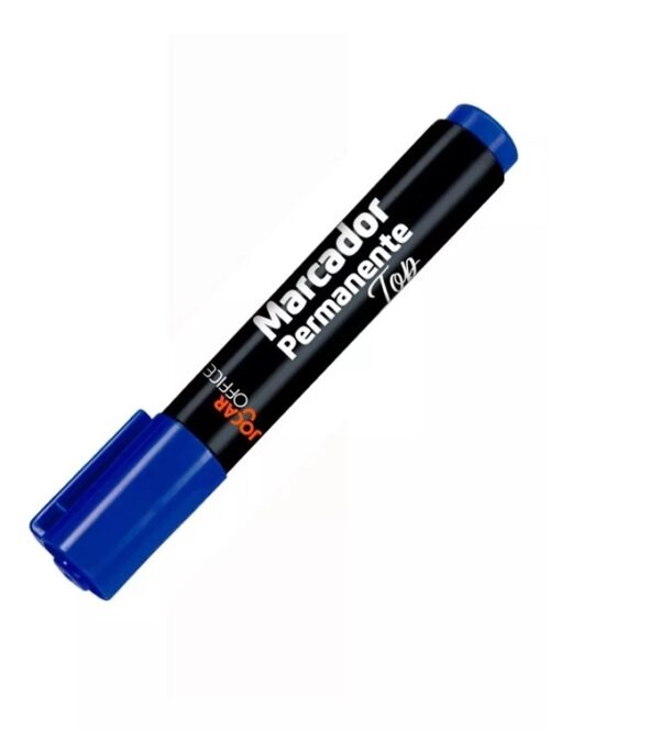 Caneta Marcador Permanente Top Jocar Office Un Azul