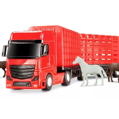 Caminhão Haras Carreta Bitrem Petroleum C/ Cavalo