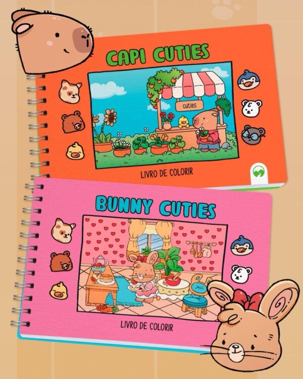 Livro De Colorir Coleção Cuties Capa Dura Bobbie Goods Comfy - Image 3